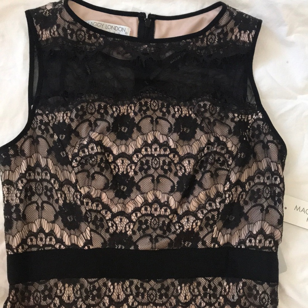 Maggy London Petites Floral Lace Sheath Dress - Picture 6 of 7